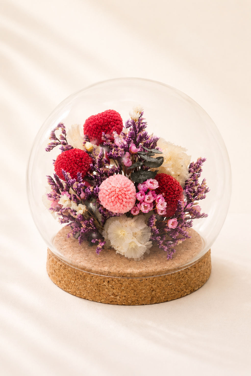 Rose Bloom preserved floral glass dome by Terra Lucci handcrafted in Dubai