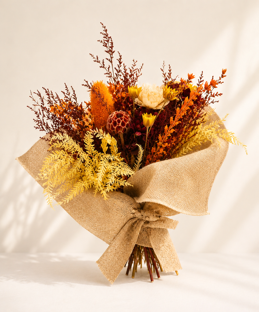 Earth Glow Bouquet luxury dried flower bouquet by Terra Lucci handcrafted in Dubai