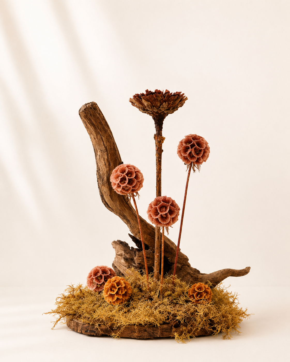 Terra Balance sculptural dried flower arrangement by Terra Lucci handcrafted in Dubai