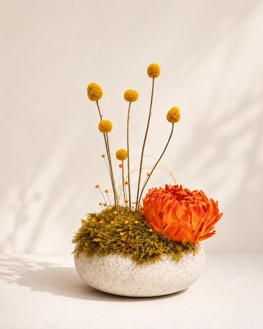 Solar Balance luxury dried flower arrangement by Terra Lucci handcrafted in Dubai